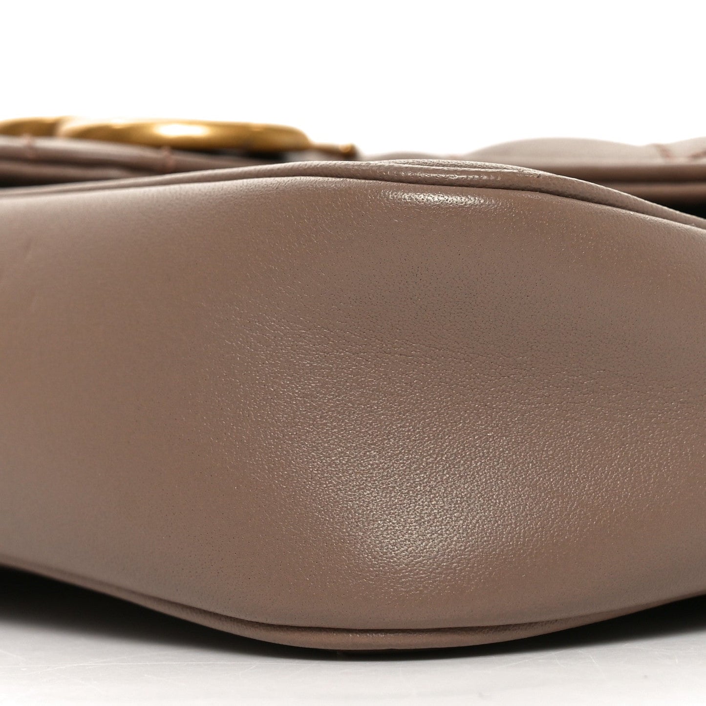 Calfskin Matelasse Super Mini GG Marmont Shoulder Bag Porcelain Rose