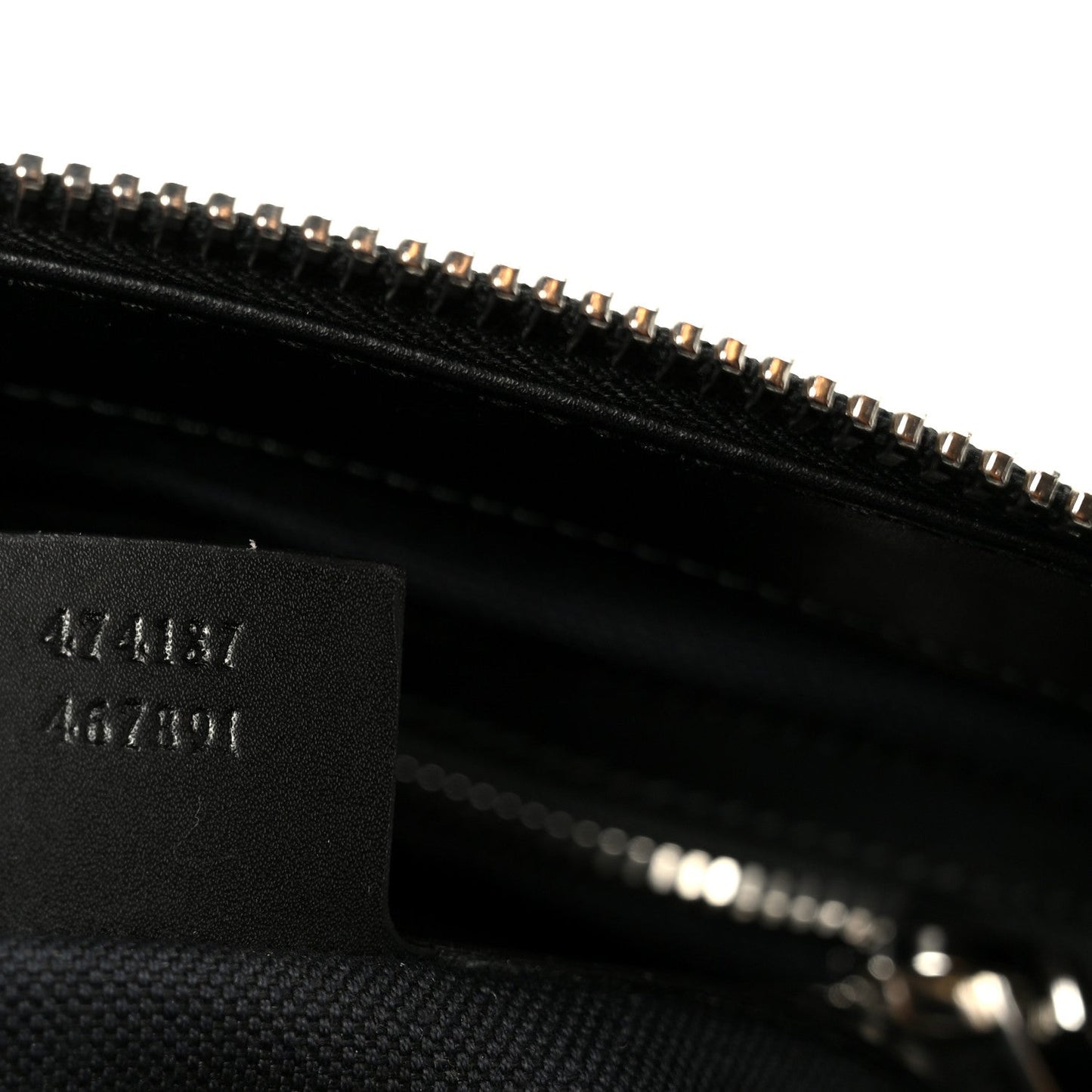 GG Supreme Monogram Appia Calfskin Web Flat Messenger Bag Black Grey