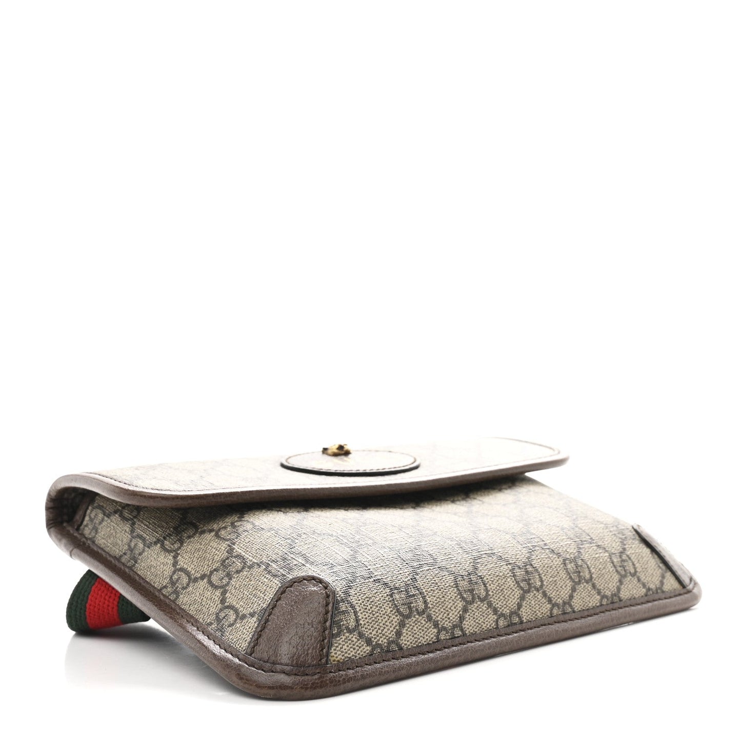 GG Supreme Monogram Neo Vintage Web Belt Bag Brown