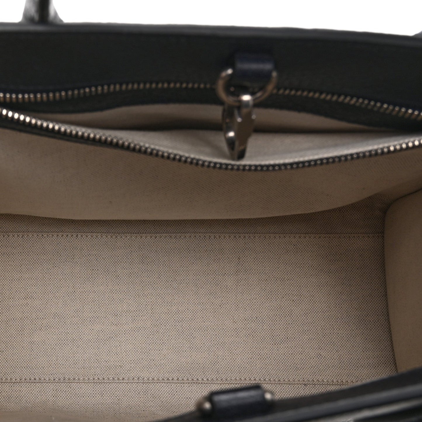 GG Supreme Monogram Textured Dollar Calfskin Small Retro Interlocking G Tote Bag Beige Blue