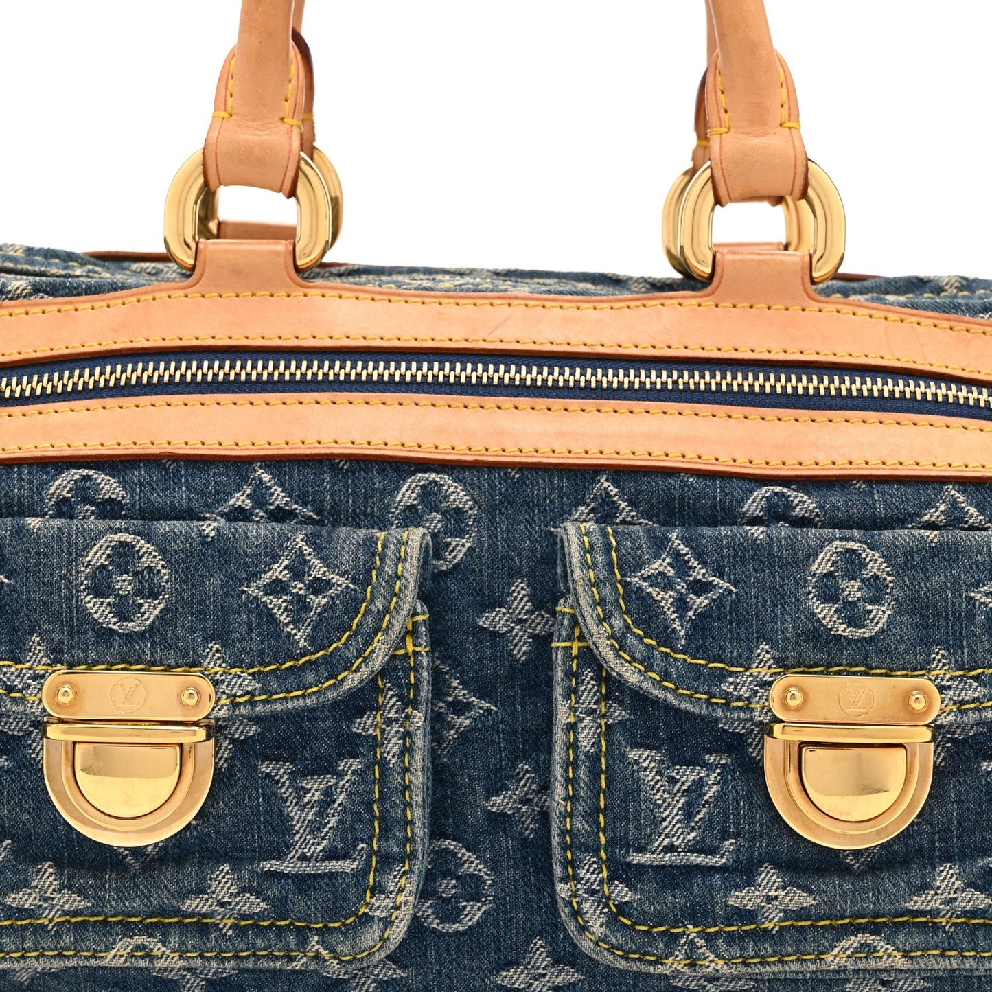 Monogram Denim Neo Speedy Blue