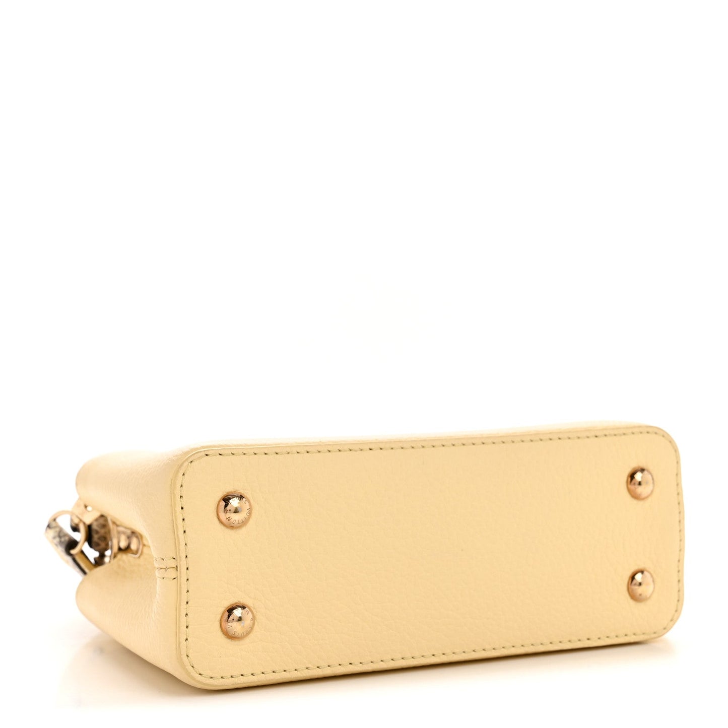 Taurillon Snakeskin Mini Capucines Banane