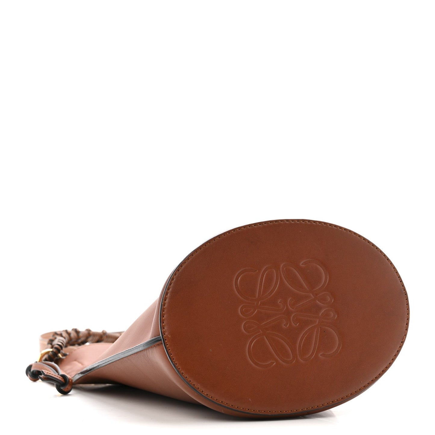 Calfskin Gate Bucket Bag Brown