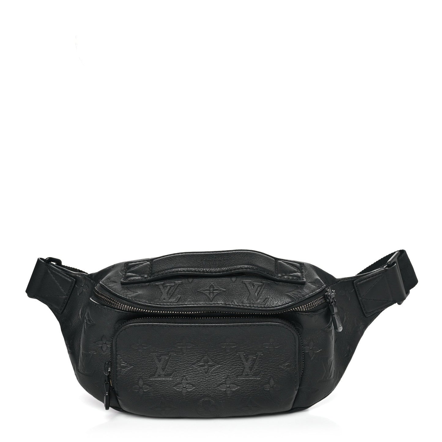 Calfskin Monogram Shadow Rush BumBag Black