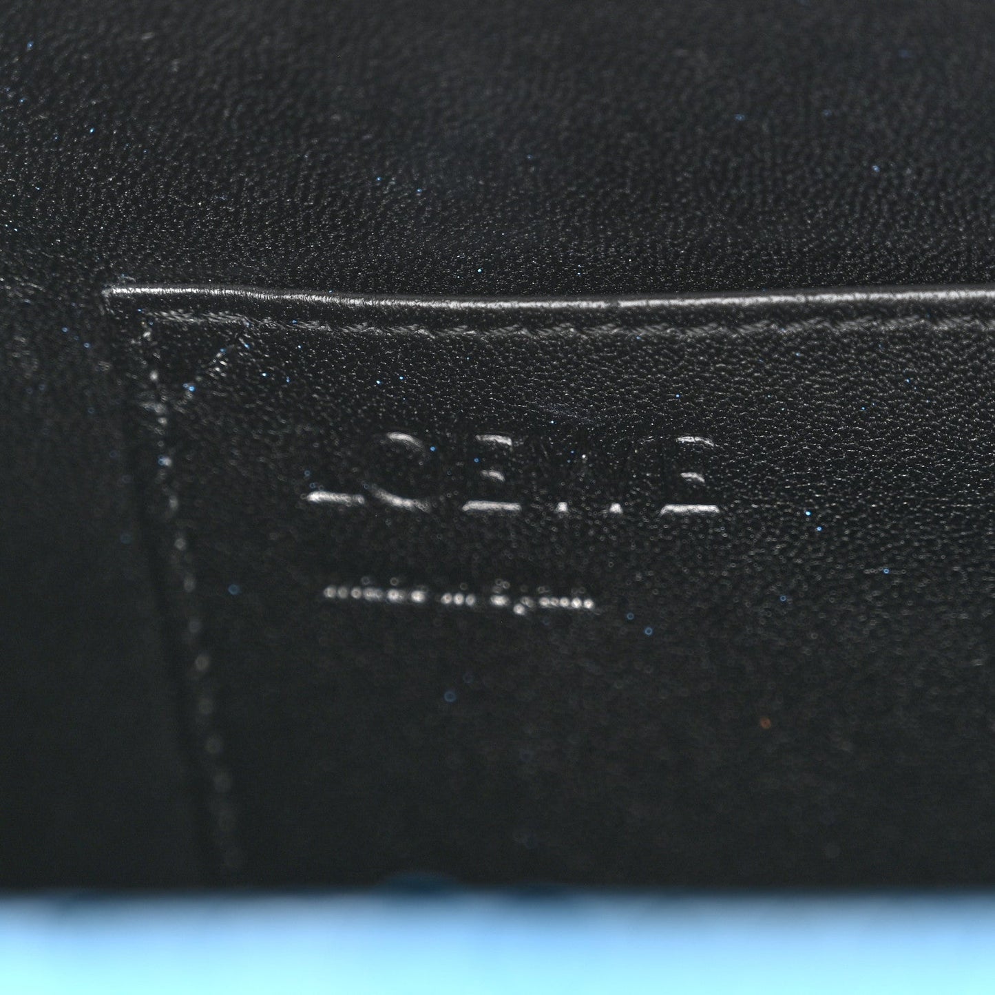Snakeskin Small Postal Bag Sky Blue