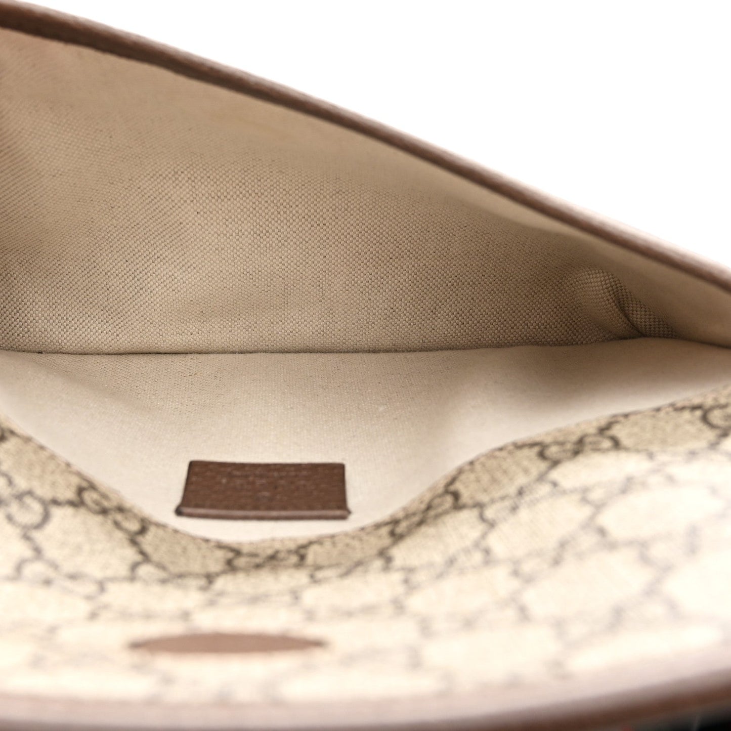 GG Supreme Monogram Neo Vintage Web Belt Bag Brown