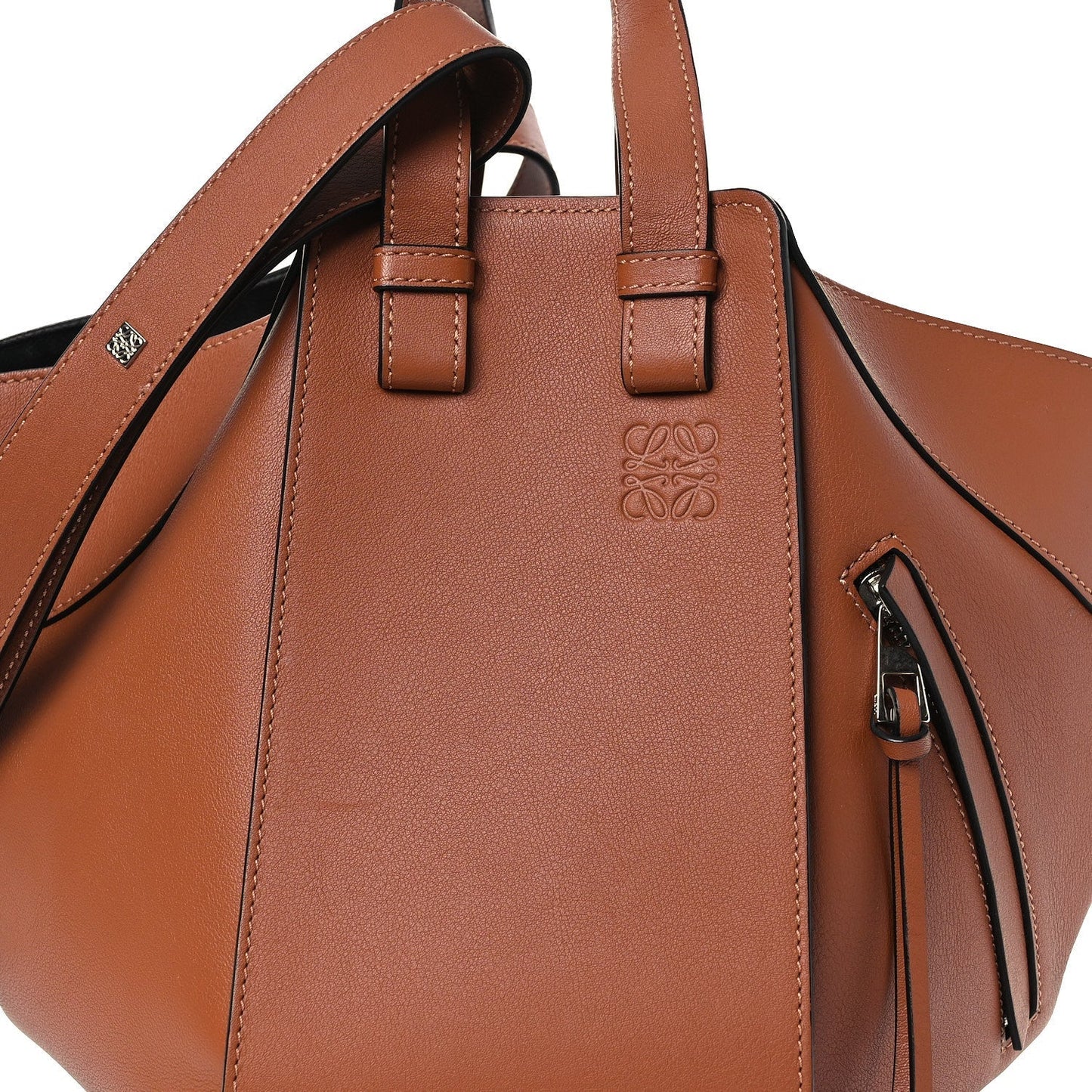 Calfskin Small Hammock Shoulder Bag Tan