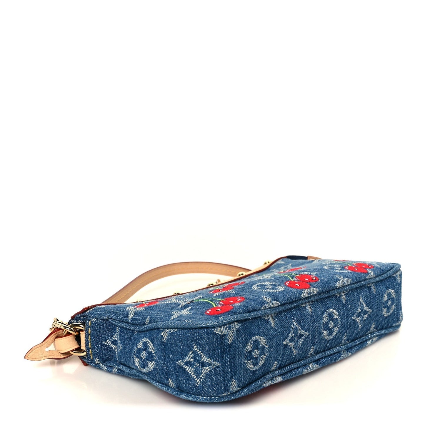 LV X TM Monogram Denim Cerises Pochette Accessories Blue