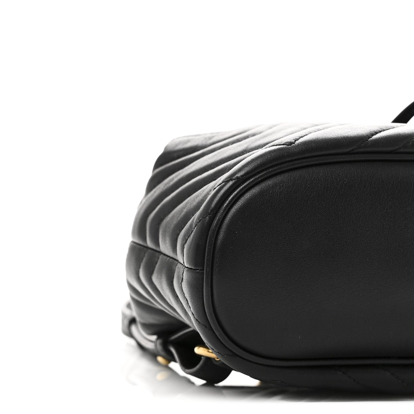 Calfskin Matelasse GG Marmont Flap Backpack Black