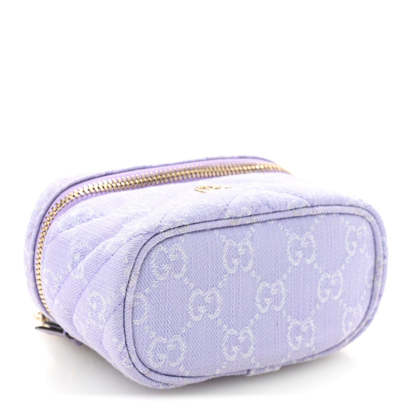 Denim GG Monogram Nano GG Marmont Vanity Bag Light Purple