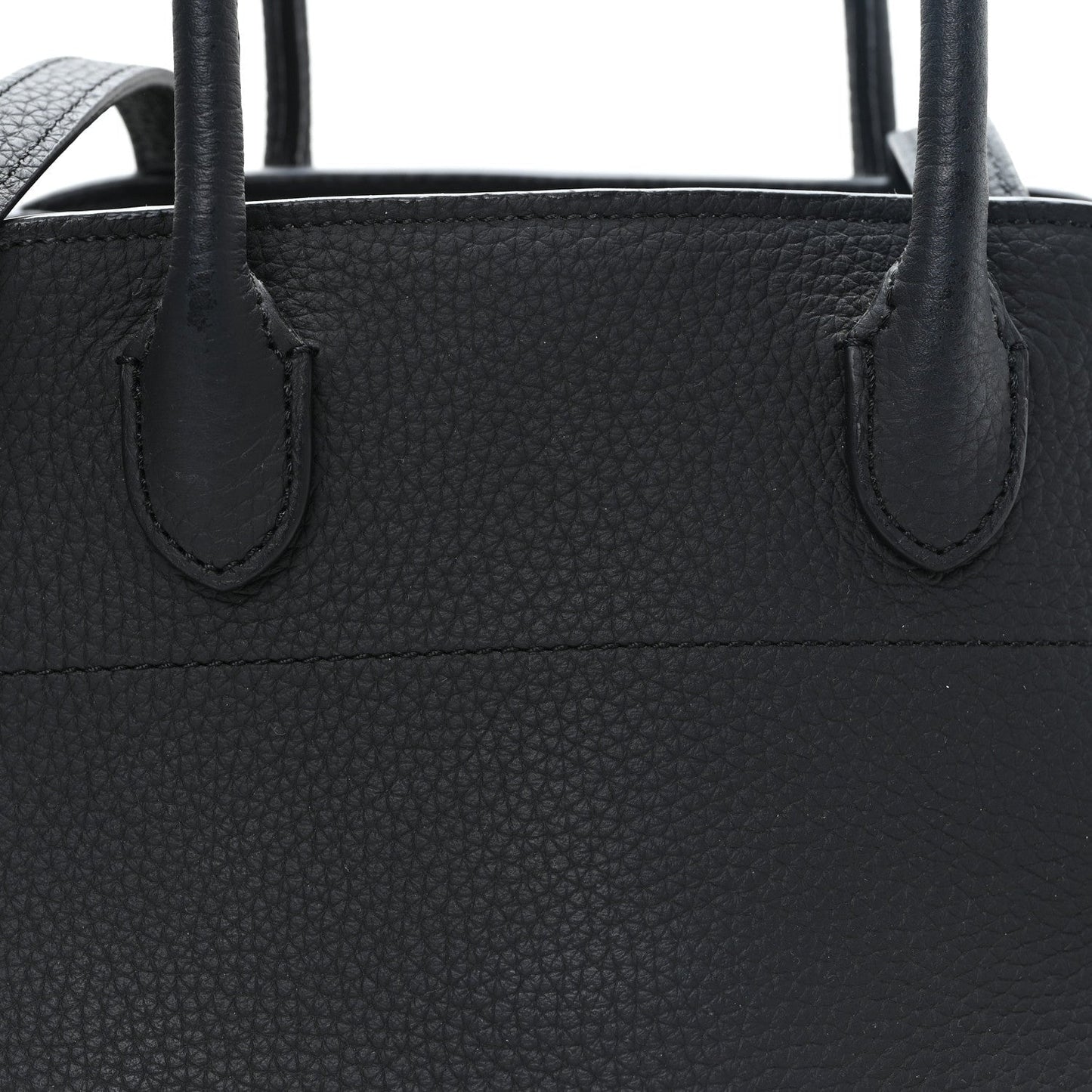 Grained Calfskin Soft Margaux 10 Bag Black