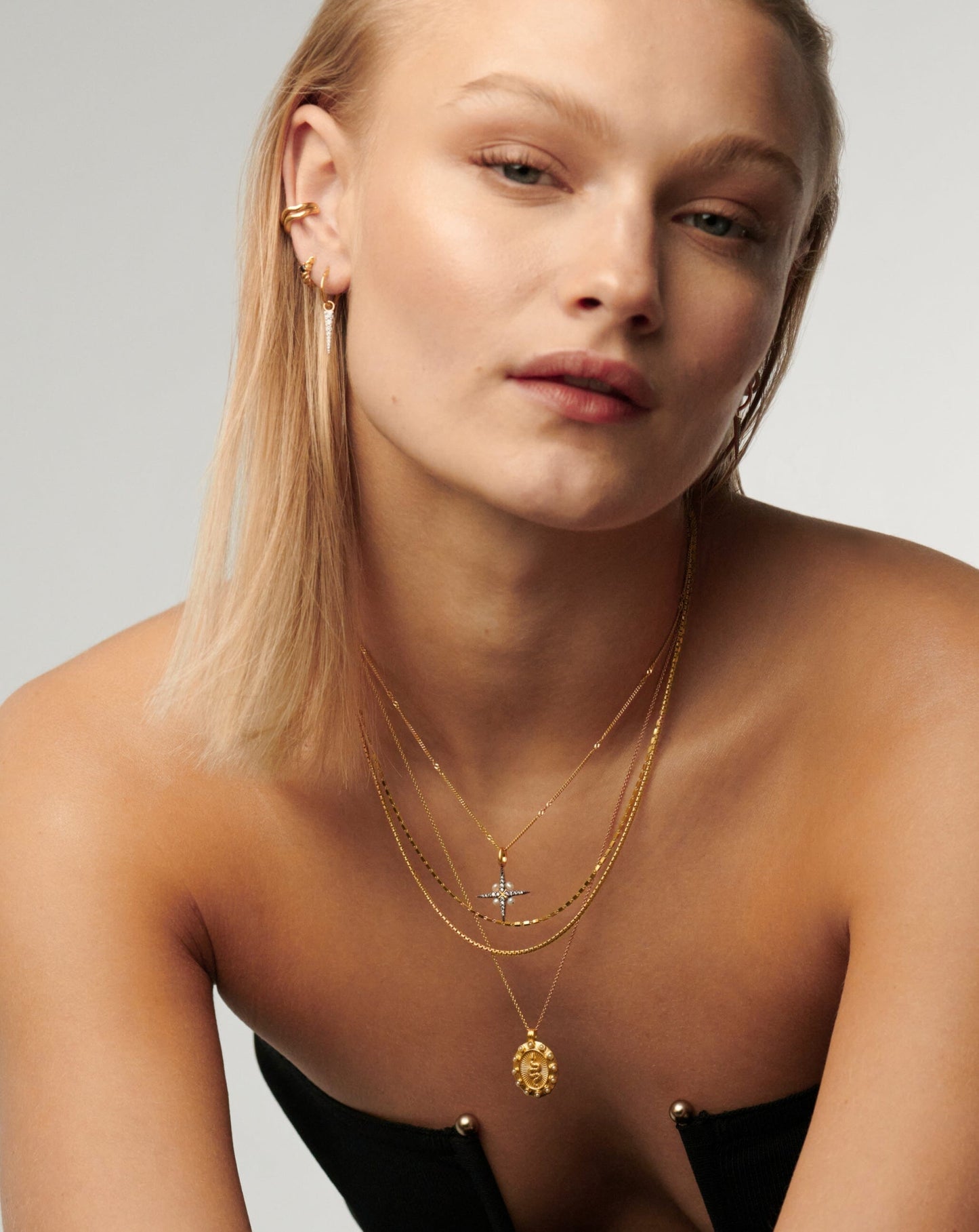Harris Reed North Star Pearl Necklace | 18k Gold Vermeil/Pearl