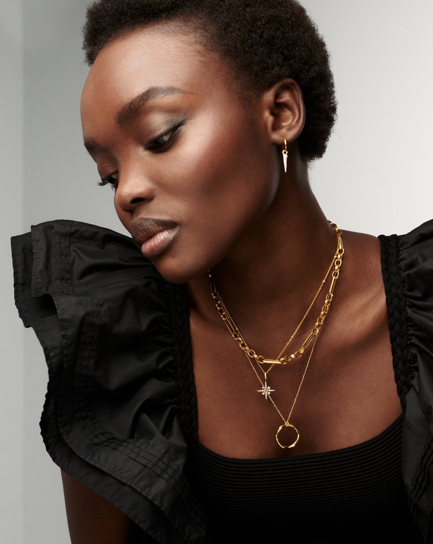 Harris Reed North Star Pearl Necklace | 18k Gold Vermeil/Pearl
