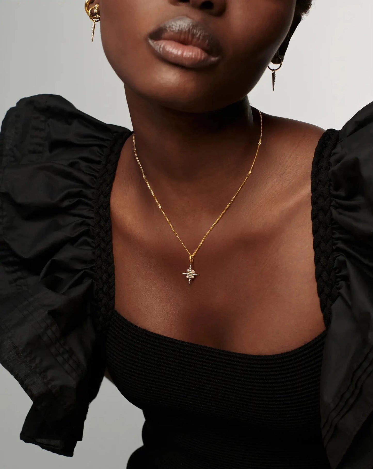 Harris Reed North Star Pearl Necklace | 18k Gold Vermeil/Pearl