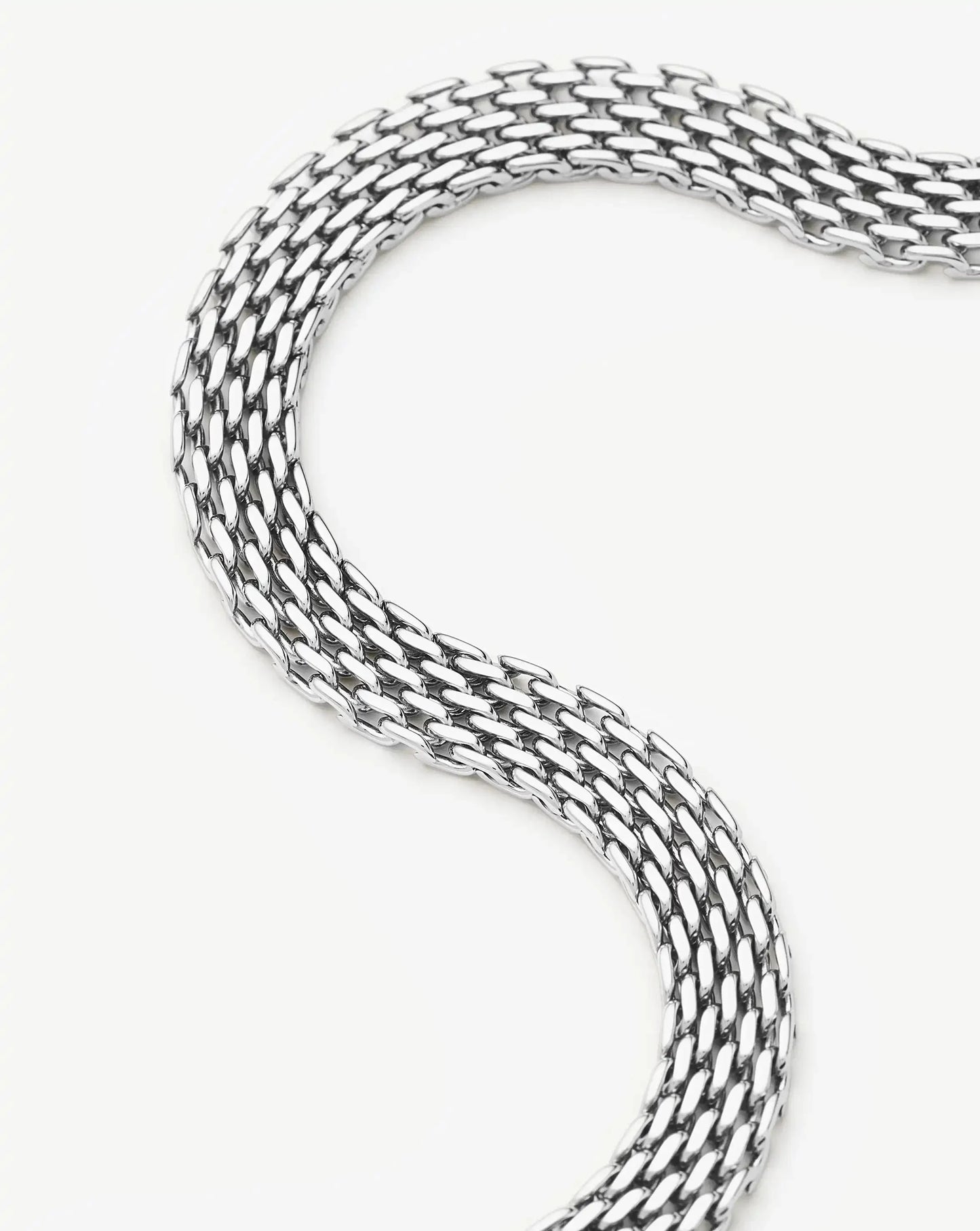 Heirloom Chain Choker Necklace | Platinum Plated