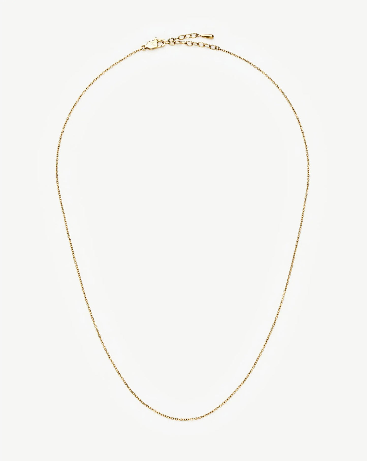 Long Trace Chain Necklace | 18k Gold Plated
