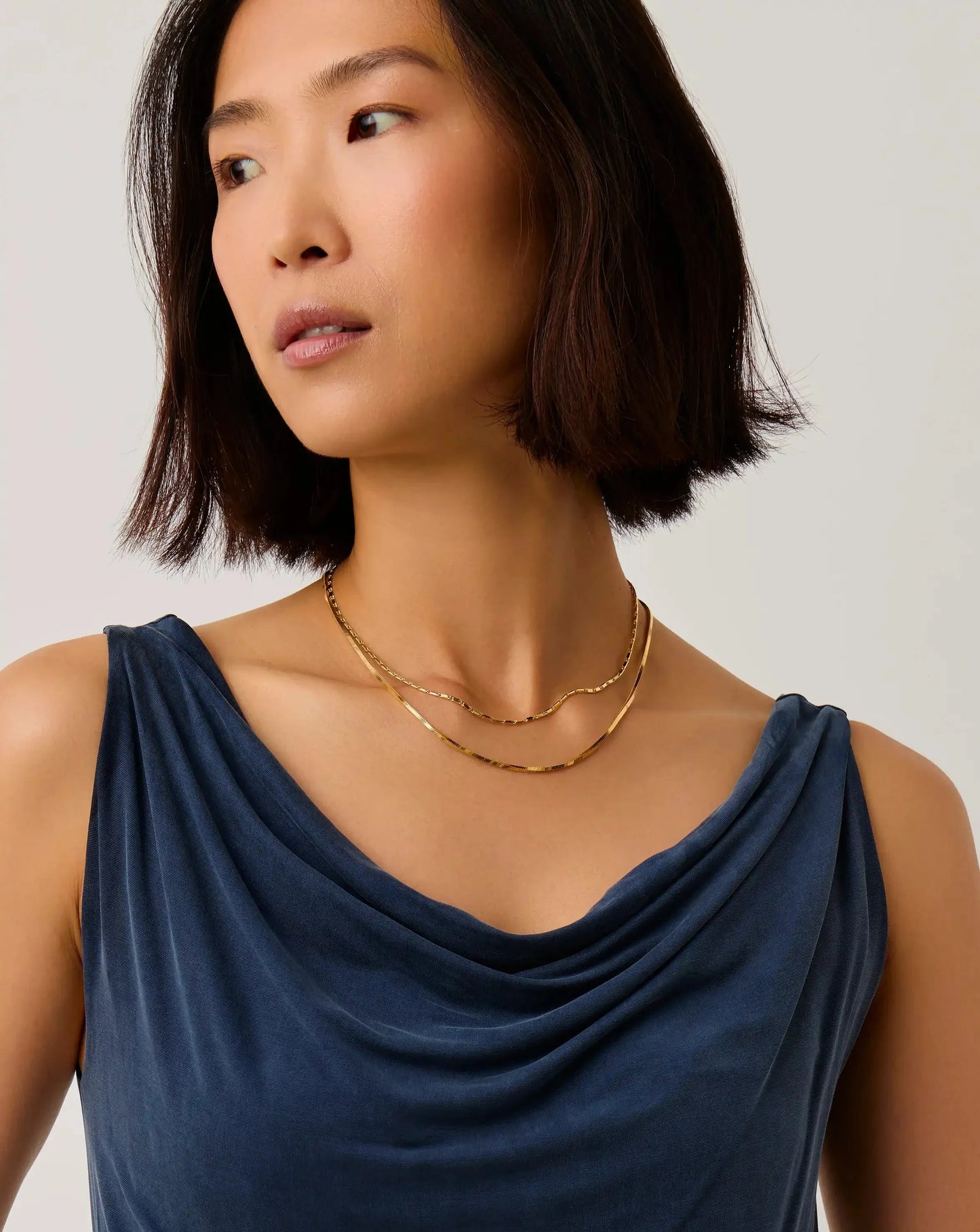 Lucy Williams Horizon Link Chain Necklace | 18k Gold Vermeil