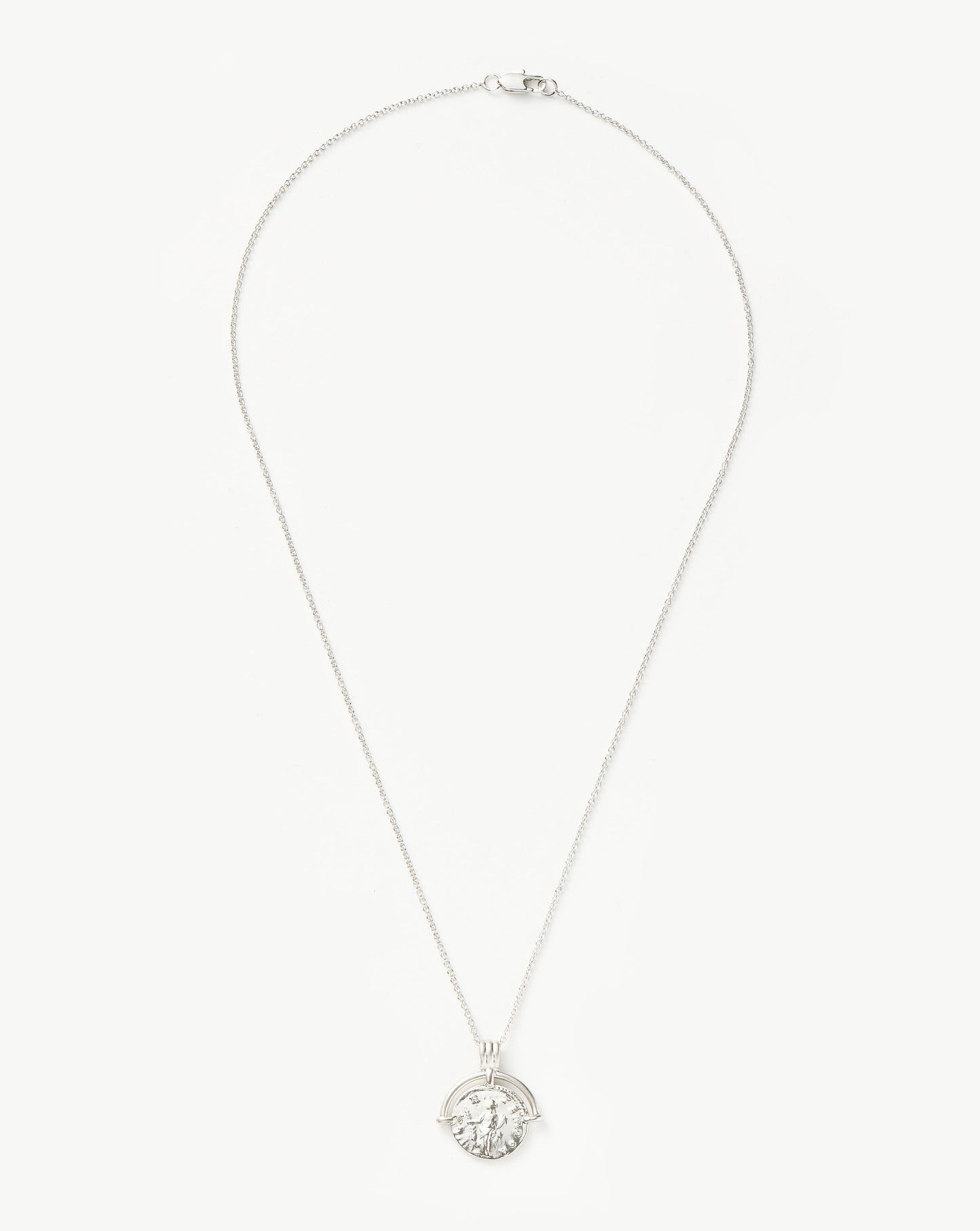 Lucy Williams Long Engravable Roman Arc Coin Necklace
