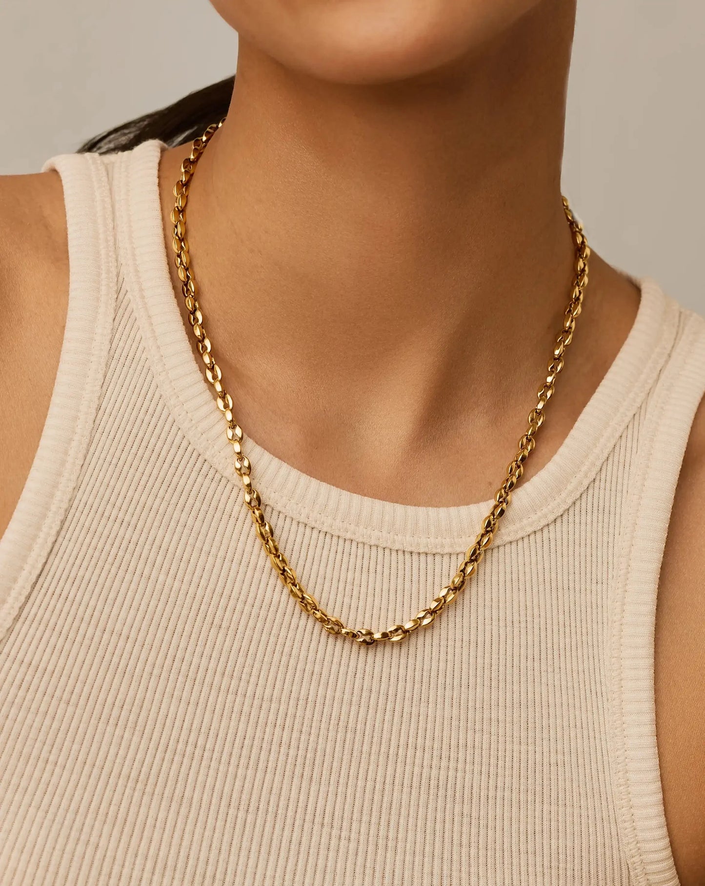 Mariner Medium Chain Necklace | 18k Gold Plated