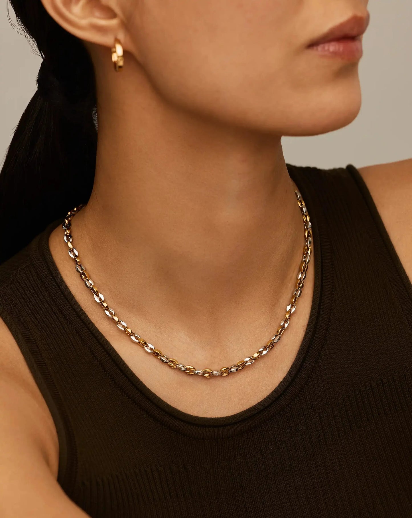 Mariner Short Chain Necklace | 18k Gold Plated/Platinum Plated