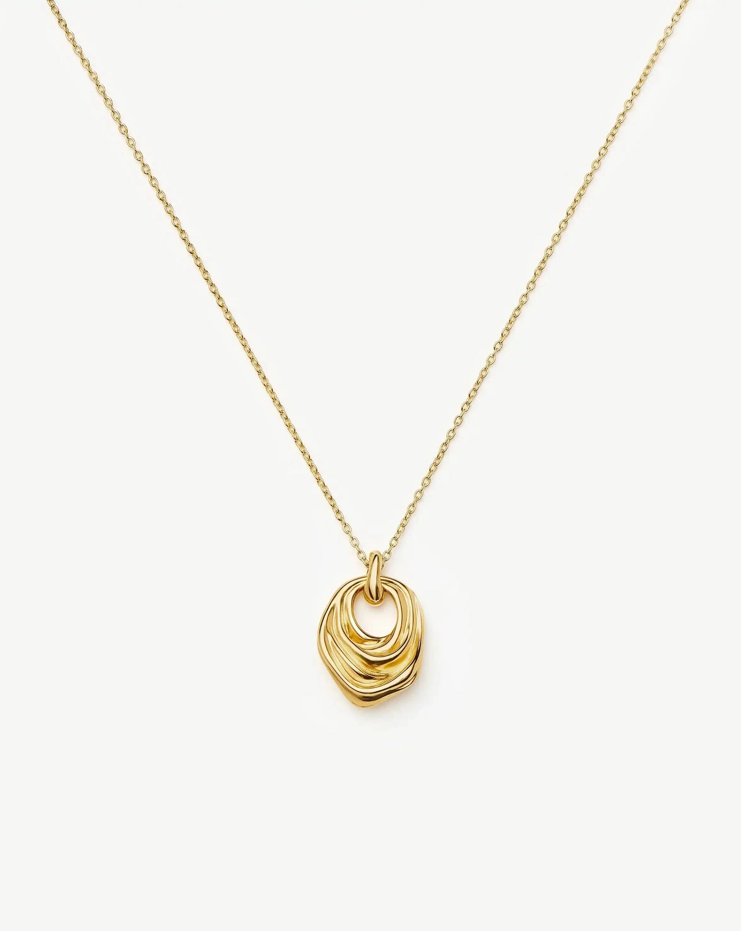 MARKGONG Draped Pendant Necklace | 18k Gold Plated