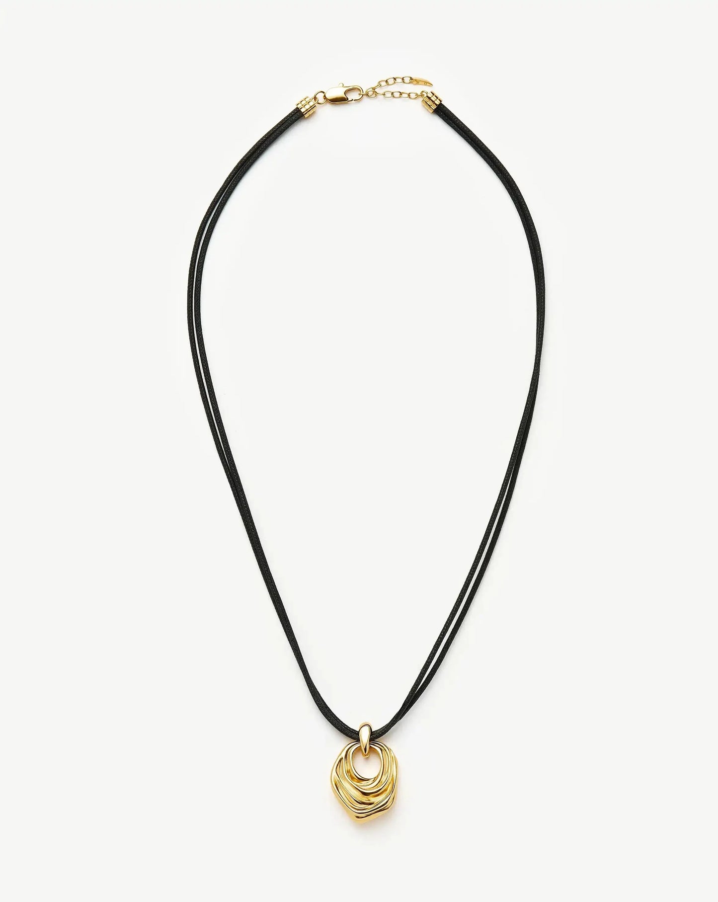 MARKGONG Draped Statement Cord Necklace | 18k Gold Plated
