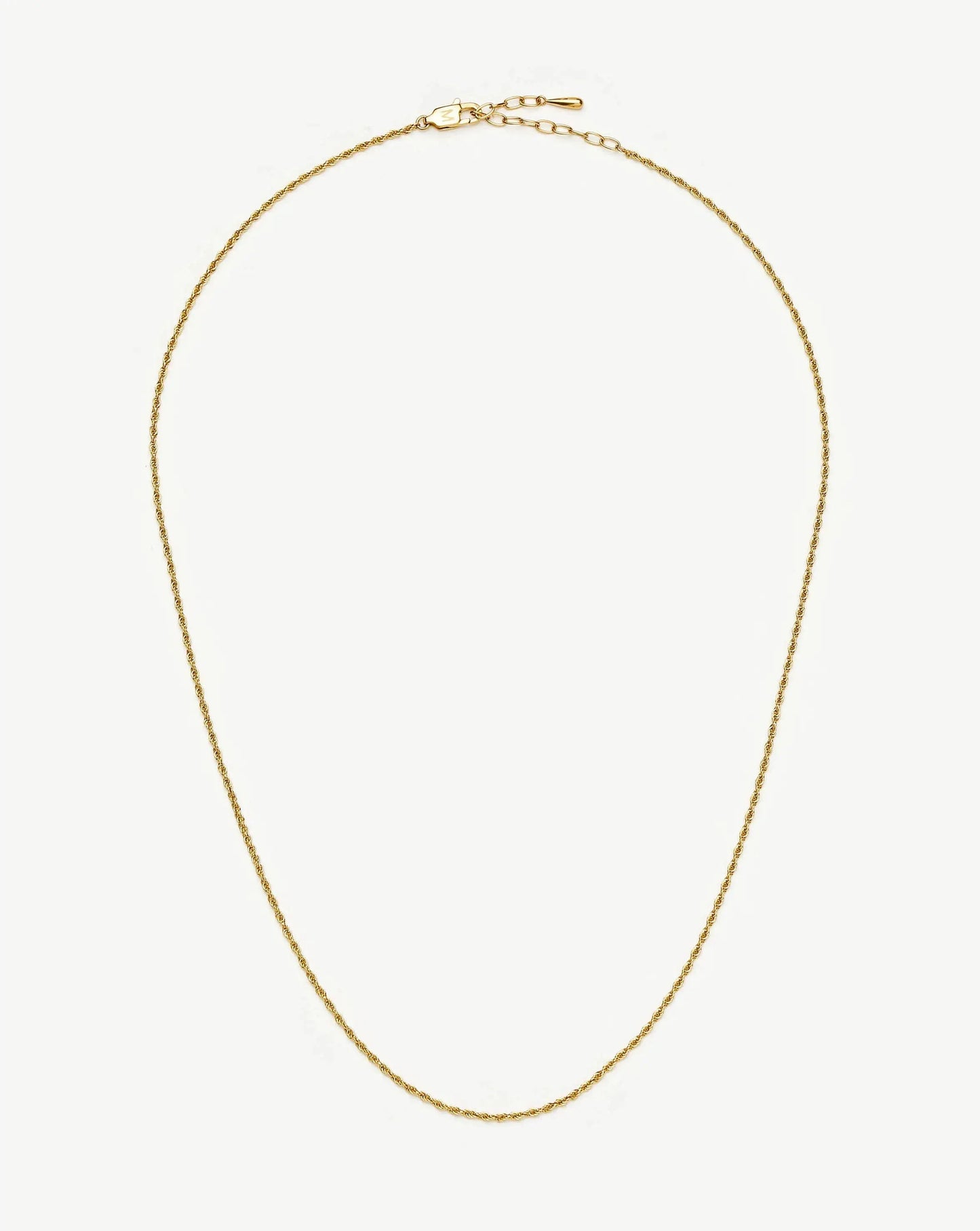 Medium Rope Chain Necklace | 18k Gold Plated