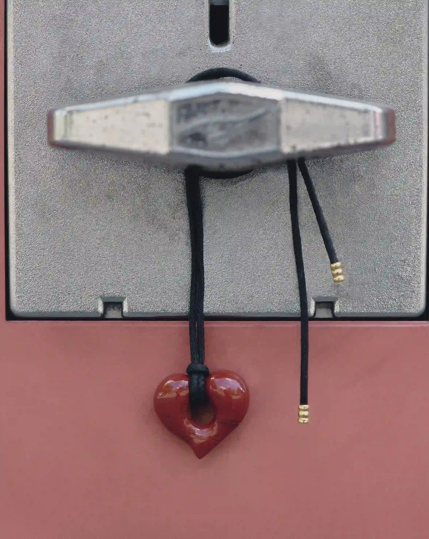 Molten Heart Jasper Pendant Cord Necklace