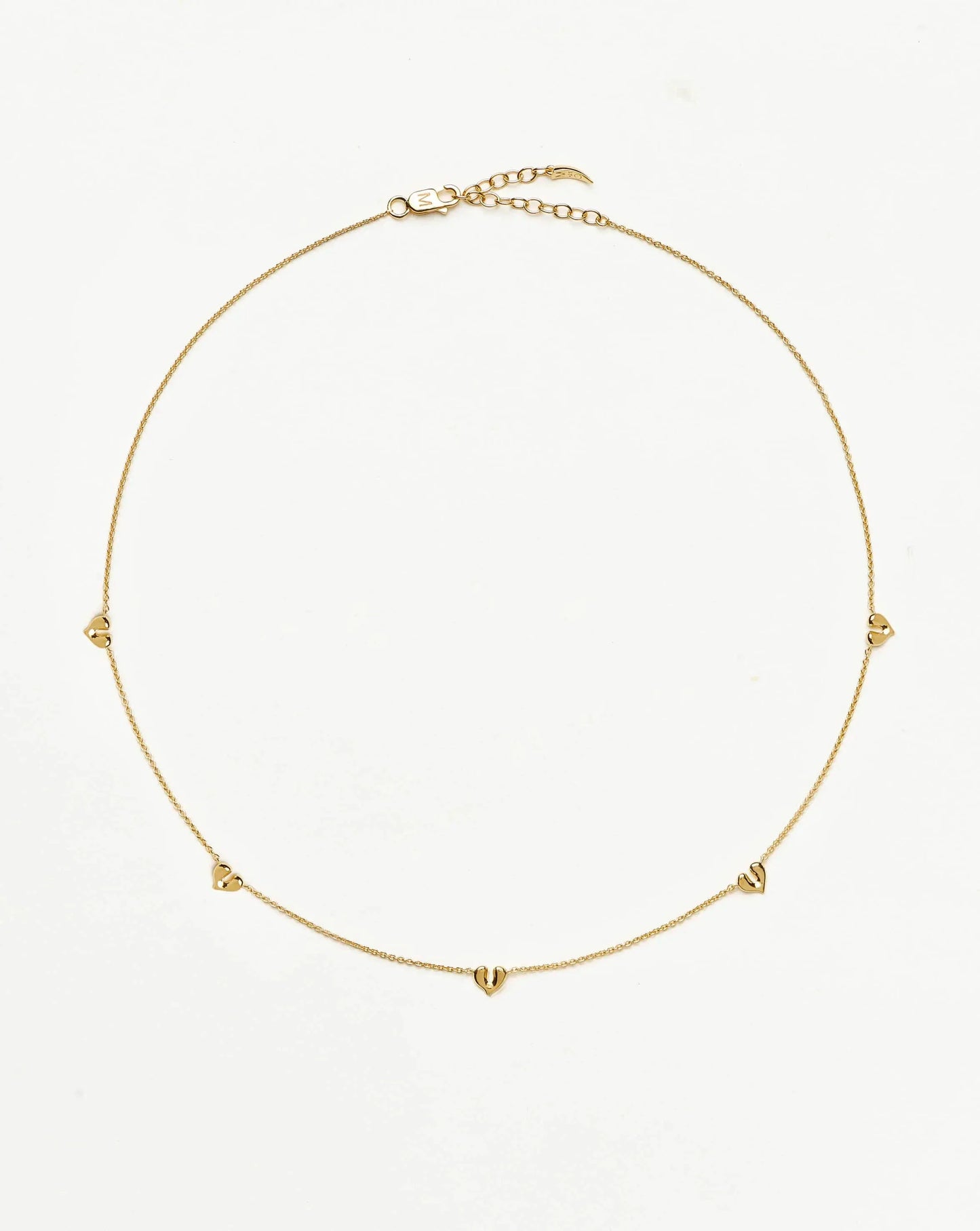Molten Heart Mini Charm Choker | 18k Gold Vermeil