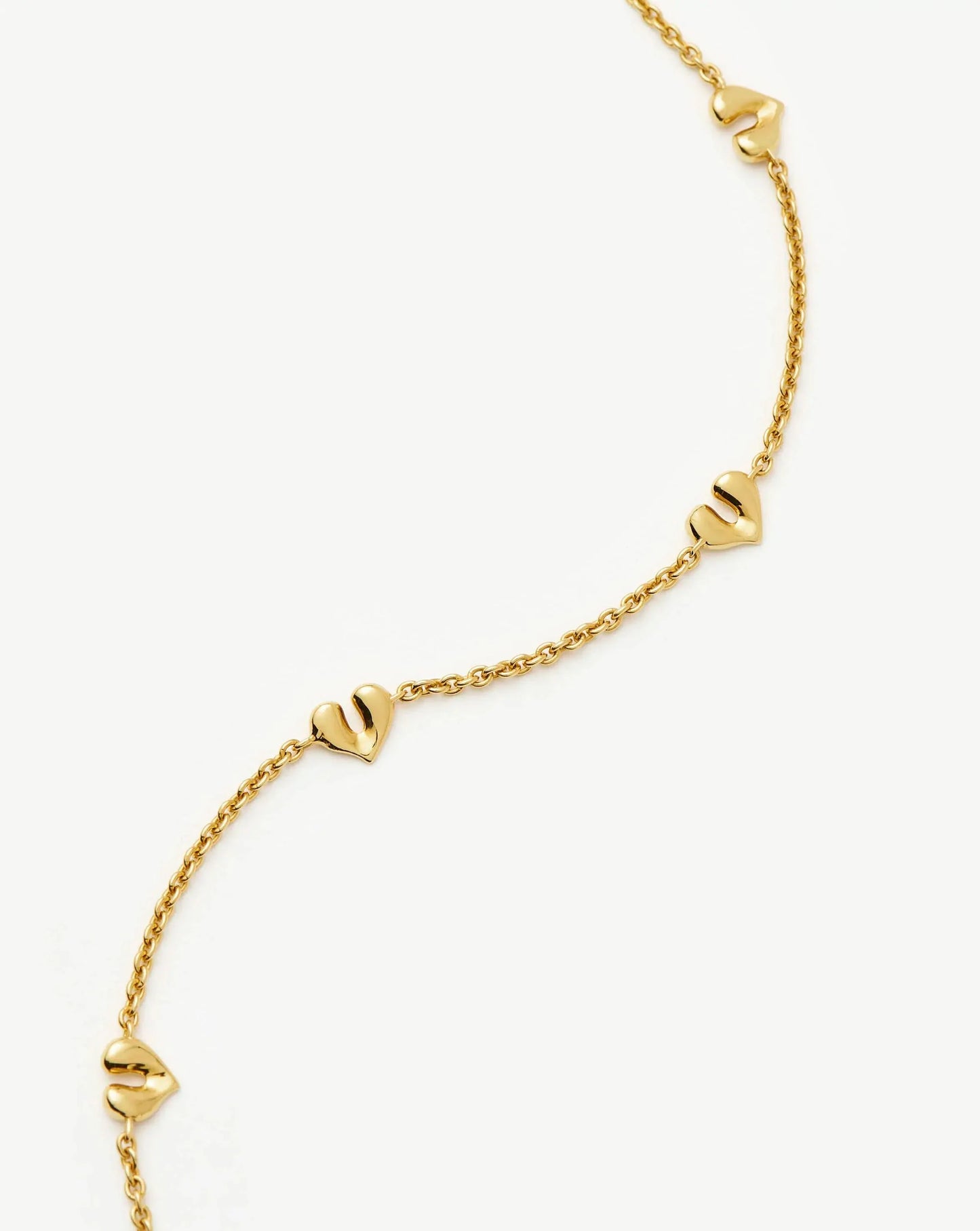 Molten Heart Mini Charm Choker | 18k Gold Vermeil