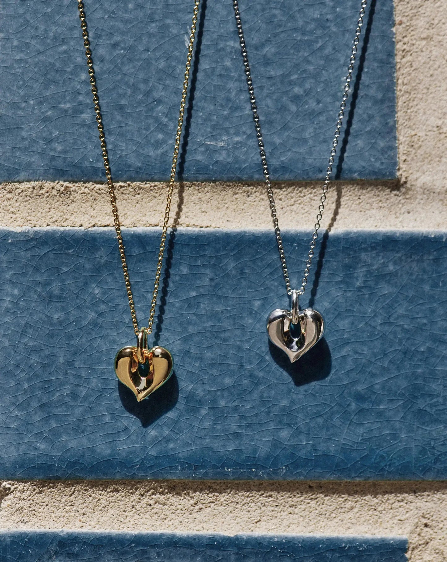 Molten Heart Pendant Necklace | 18k Gold Plated