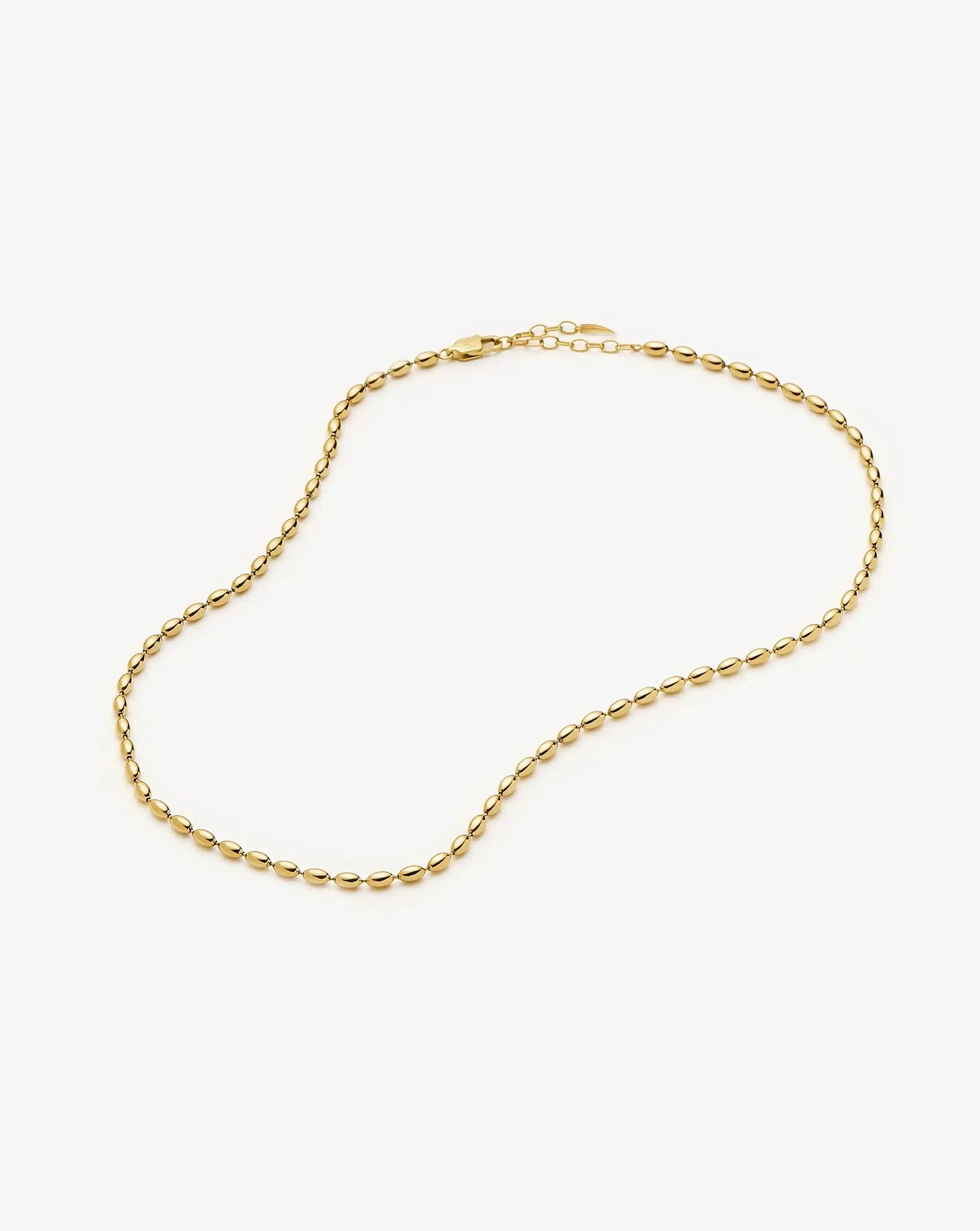 Molten Olive Chain Necklace | 18k Gold Plated