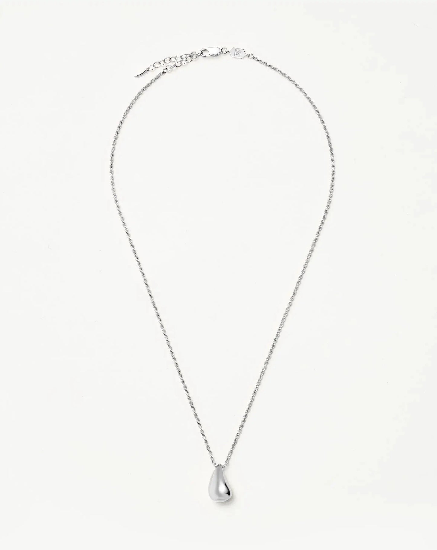 Savi Sculptural Droplet Pendant Necklace | Sterling Silver
