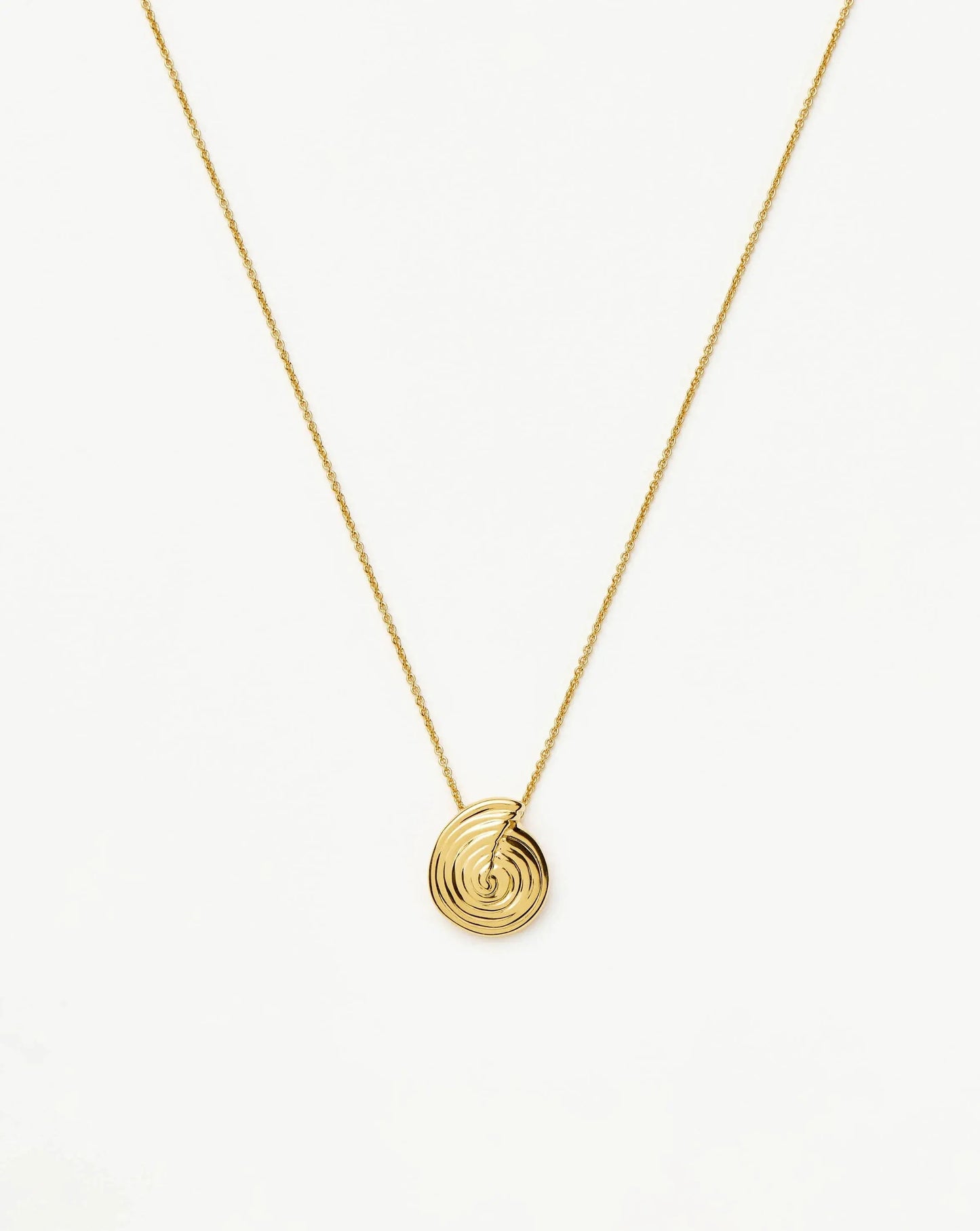 Spiral Mini Pendant Necklace | 18k Gold Plated
