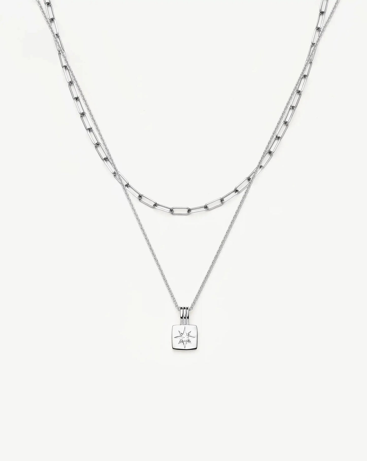 The Effortless Necklace Set | Platinum Plated