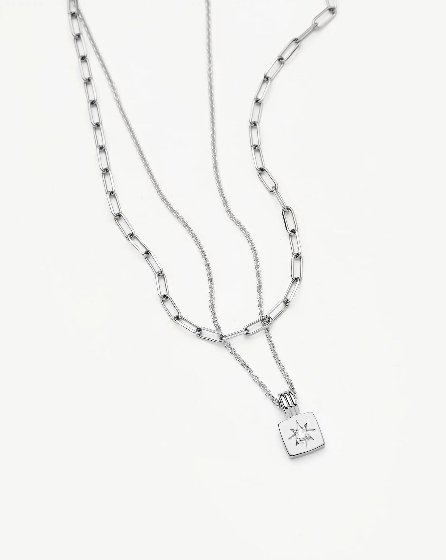 The Effortless Necklace Set | Platinum Plated