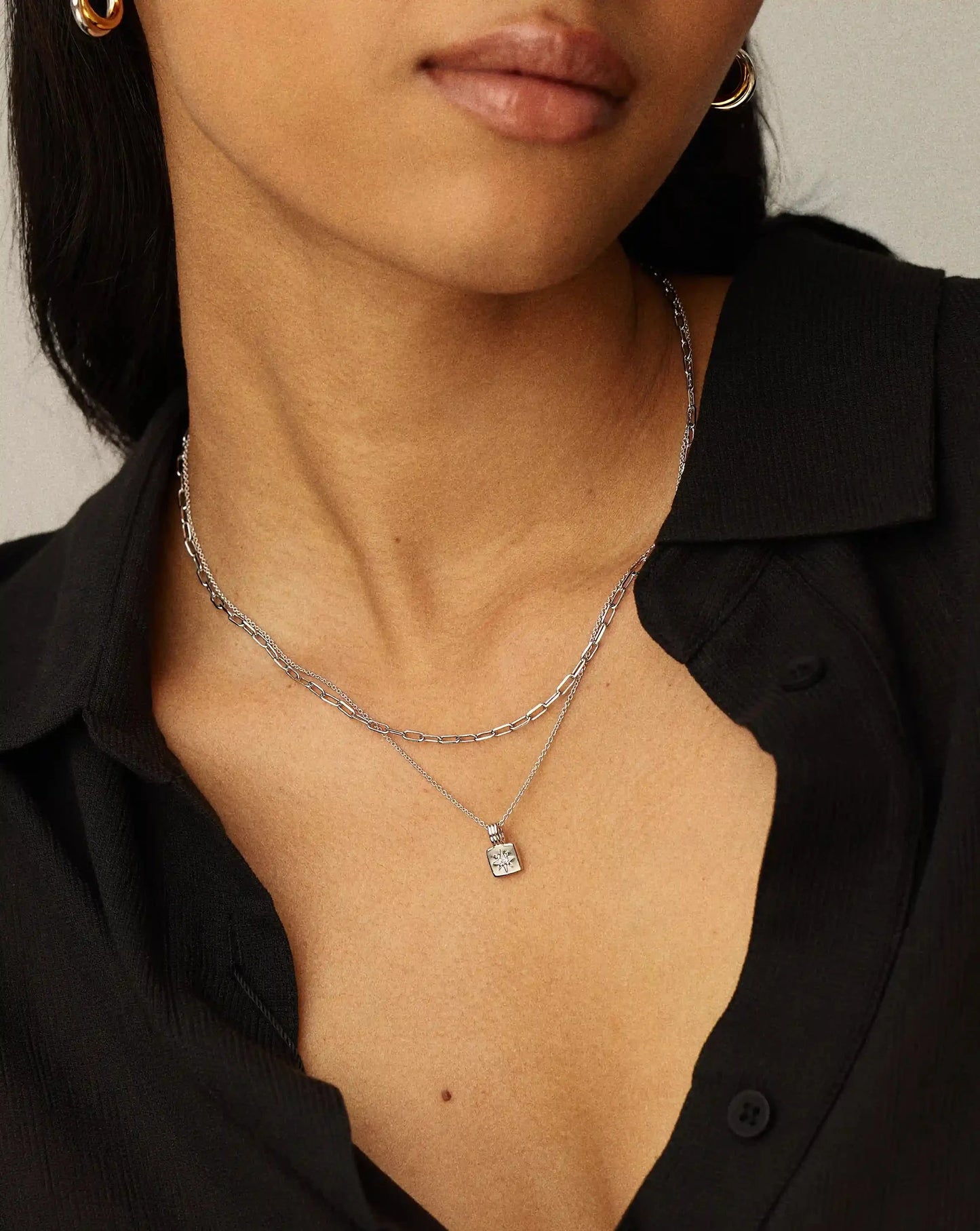 The Effortless Necklace Set | Platinum Plated
