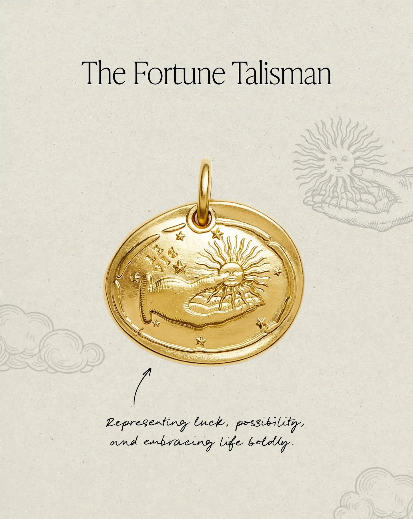 The Fortune Talisman Necklace | 18k Gold Plated