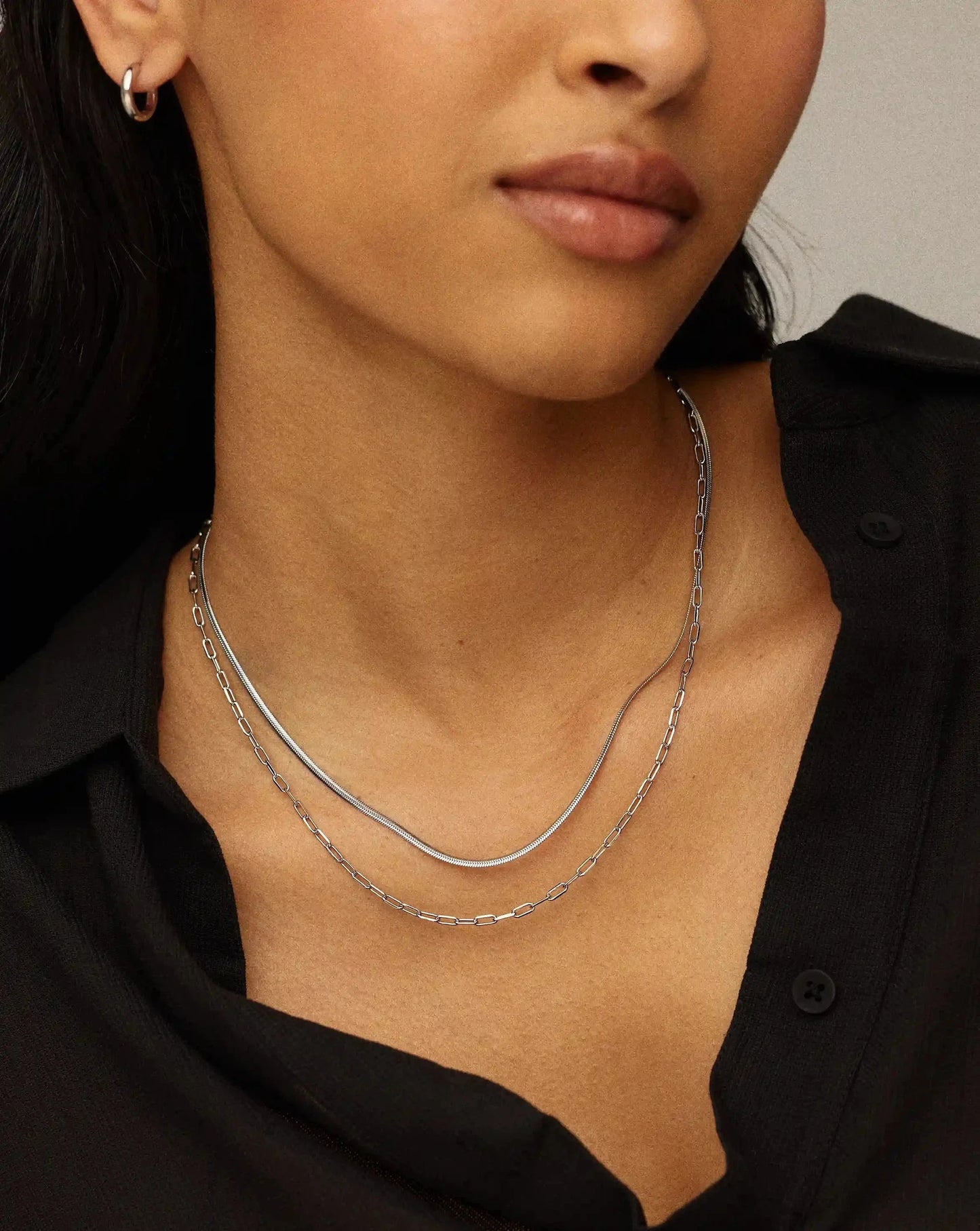 The Go-To Necklace Set | Platinum Plated
