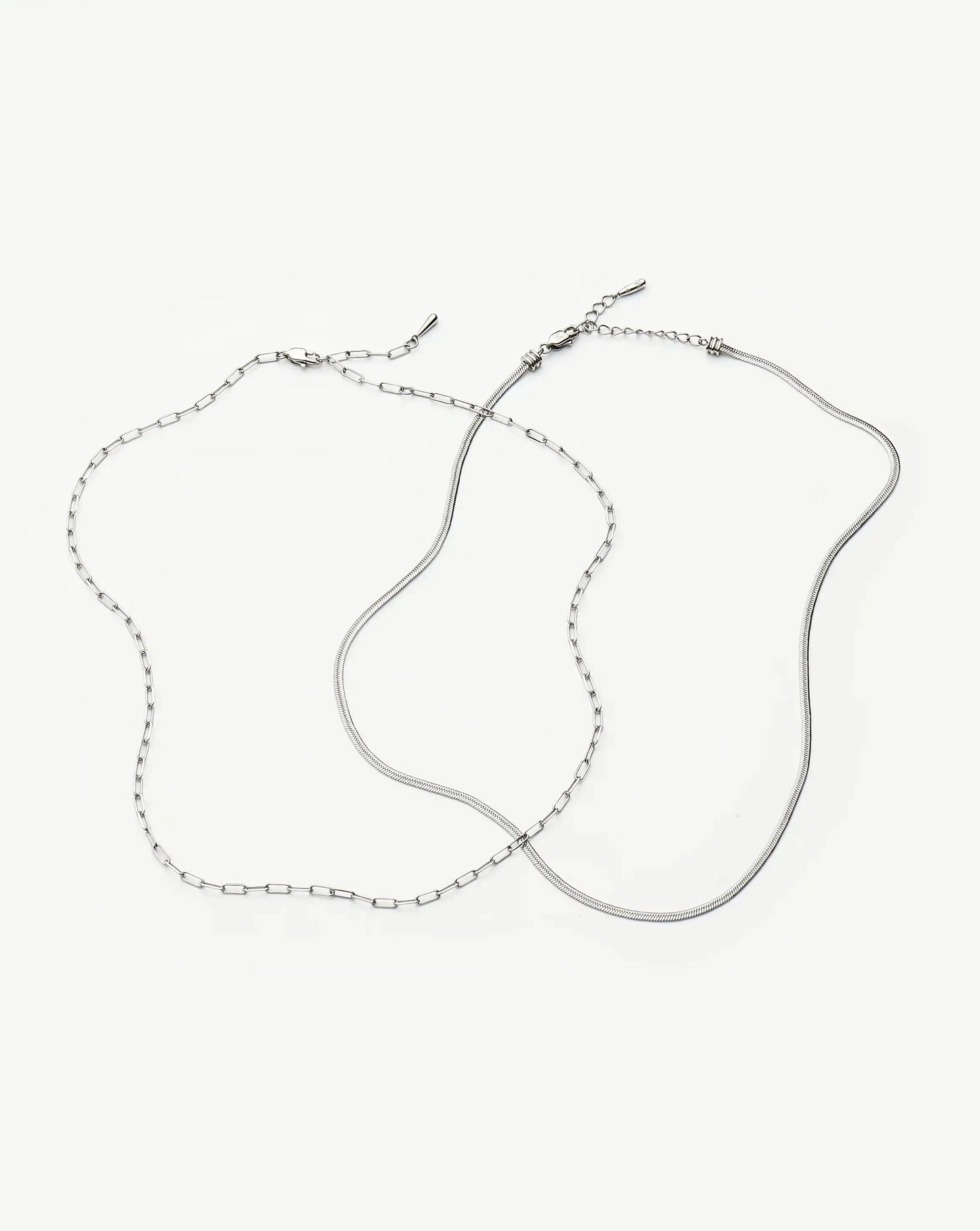 The Go-To Necklace Set | Platinum Plated