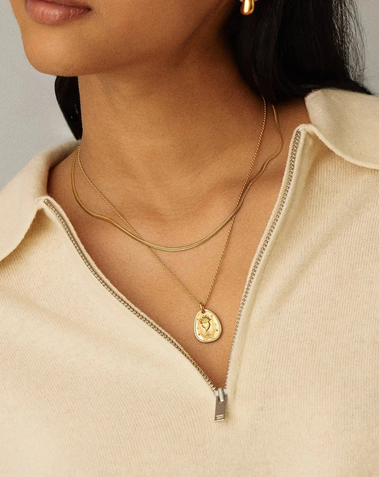 The Heart Talisman Necklace | 18k Gold Plated