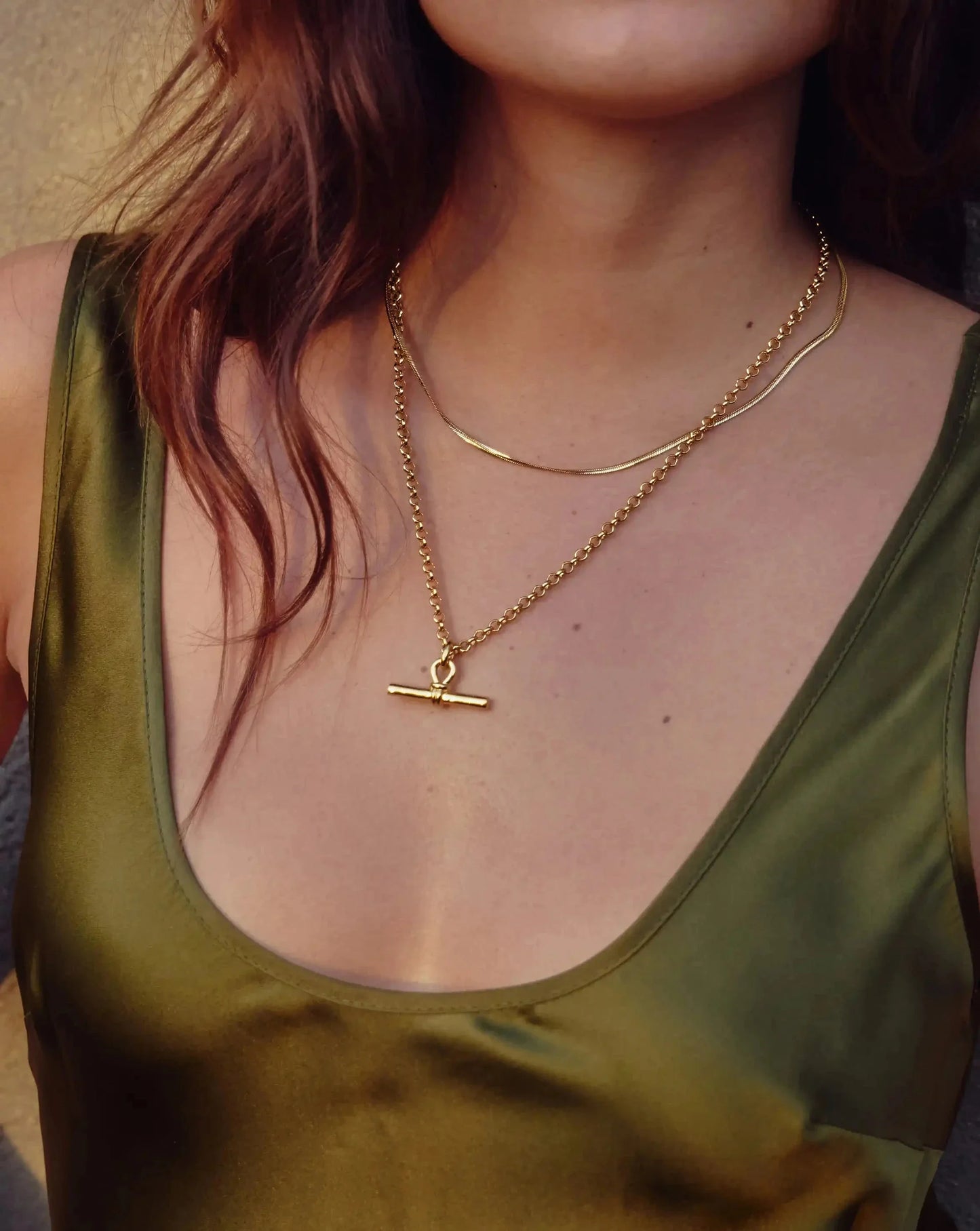 Thin Snake Chain Necklace | 18k Gold Plated
