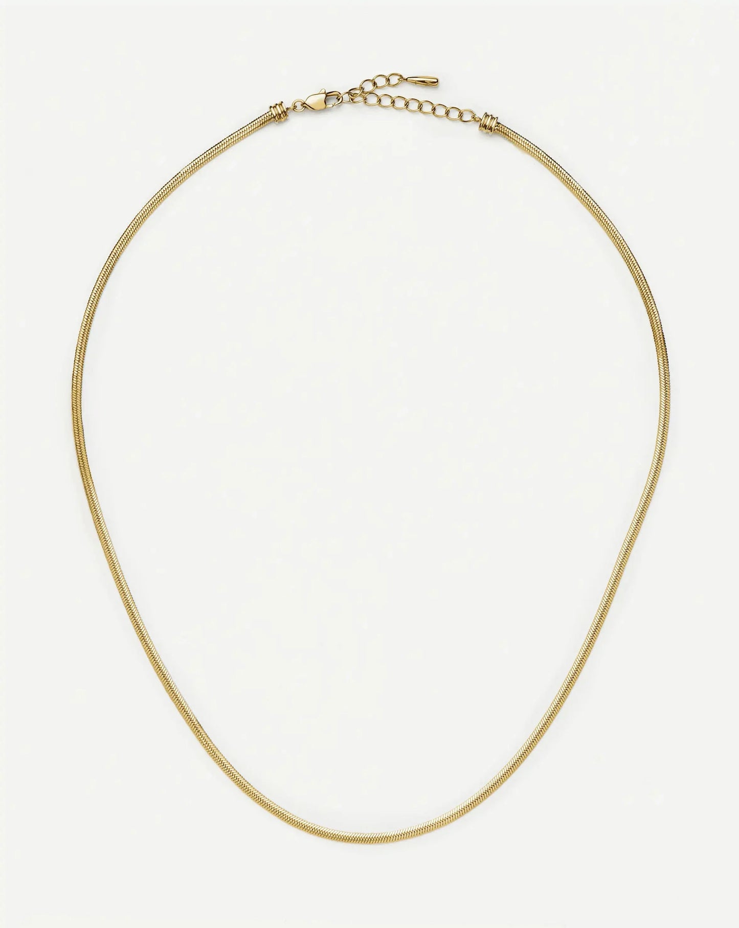 Thin Snake Chain Necklace | 18k Gold Plated